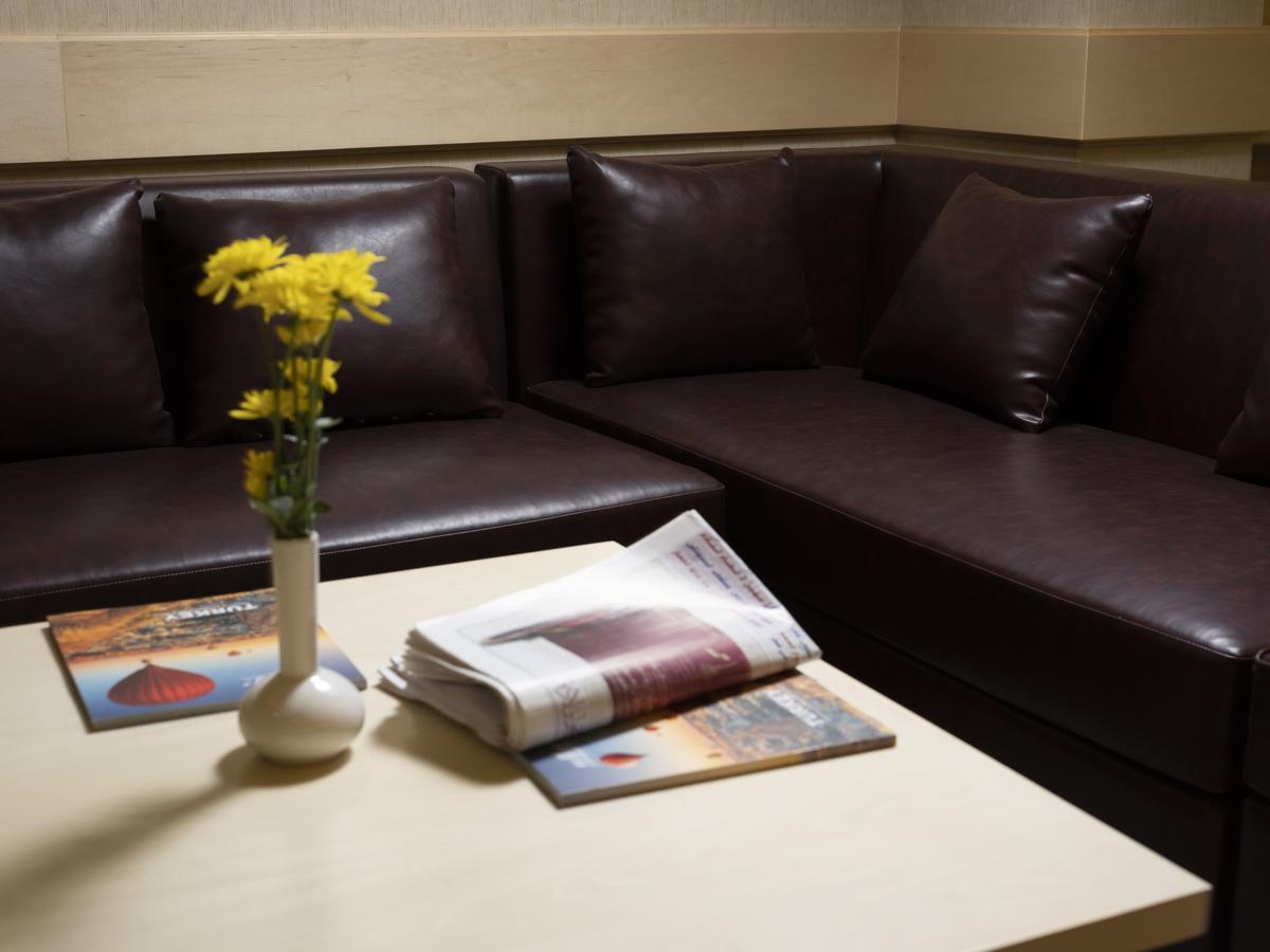 Retaj Salwa Resort & Spa Al Rayyan Exterior foto A leather sofa